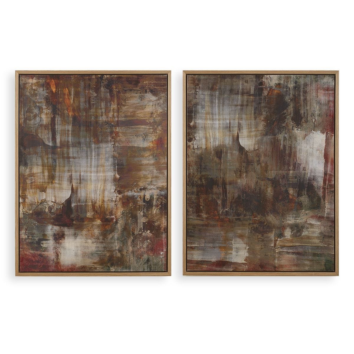 Molten Patina Framed Canvases, S/2 - eye-catching art pieces to enhance your home design | Image 1 | InSTYLE Home & Rugs