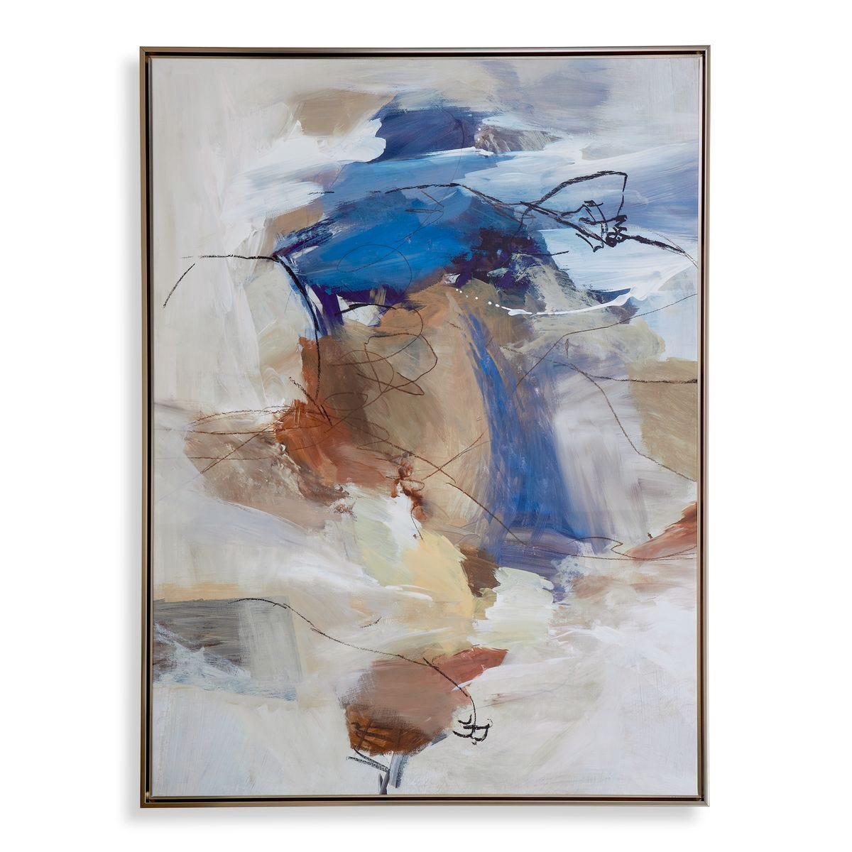 Subtle Nuances Framed Canvas - timeless artwork that brings character to any space | Image 1 | InSTYLE Home & Rugs