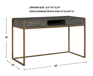 Taja Writing Desk - perfect for work or study | Image 7 | InSTYLE Home & Rugs