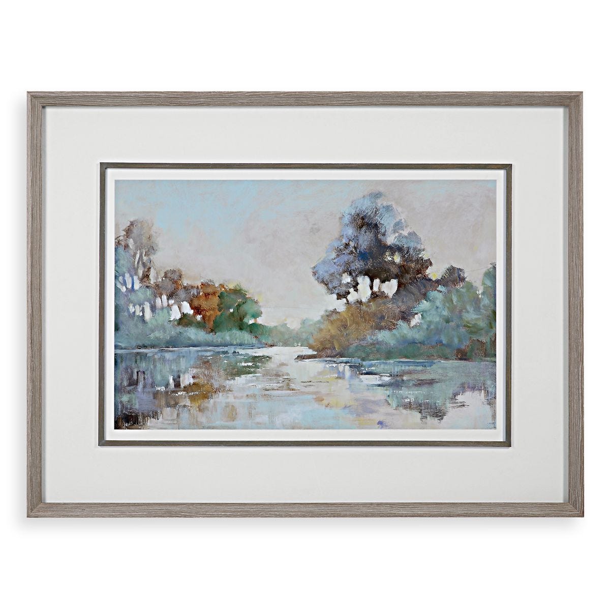 Morning Lake Framed Print - timeless artwork that brings character to any space | Image 1 | InSTYLE Home & Rugs