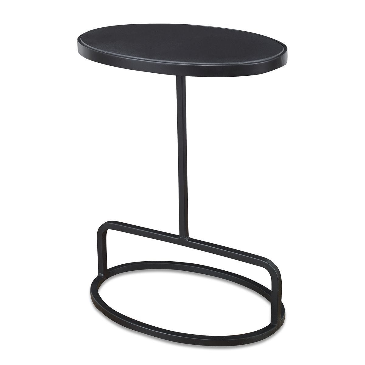 Jessenia Accent Table, Black - chic accent table for contemporary home interiors | Image 1 | InSTYLE Home & Rugs
