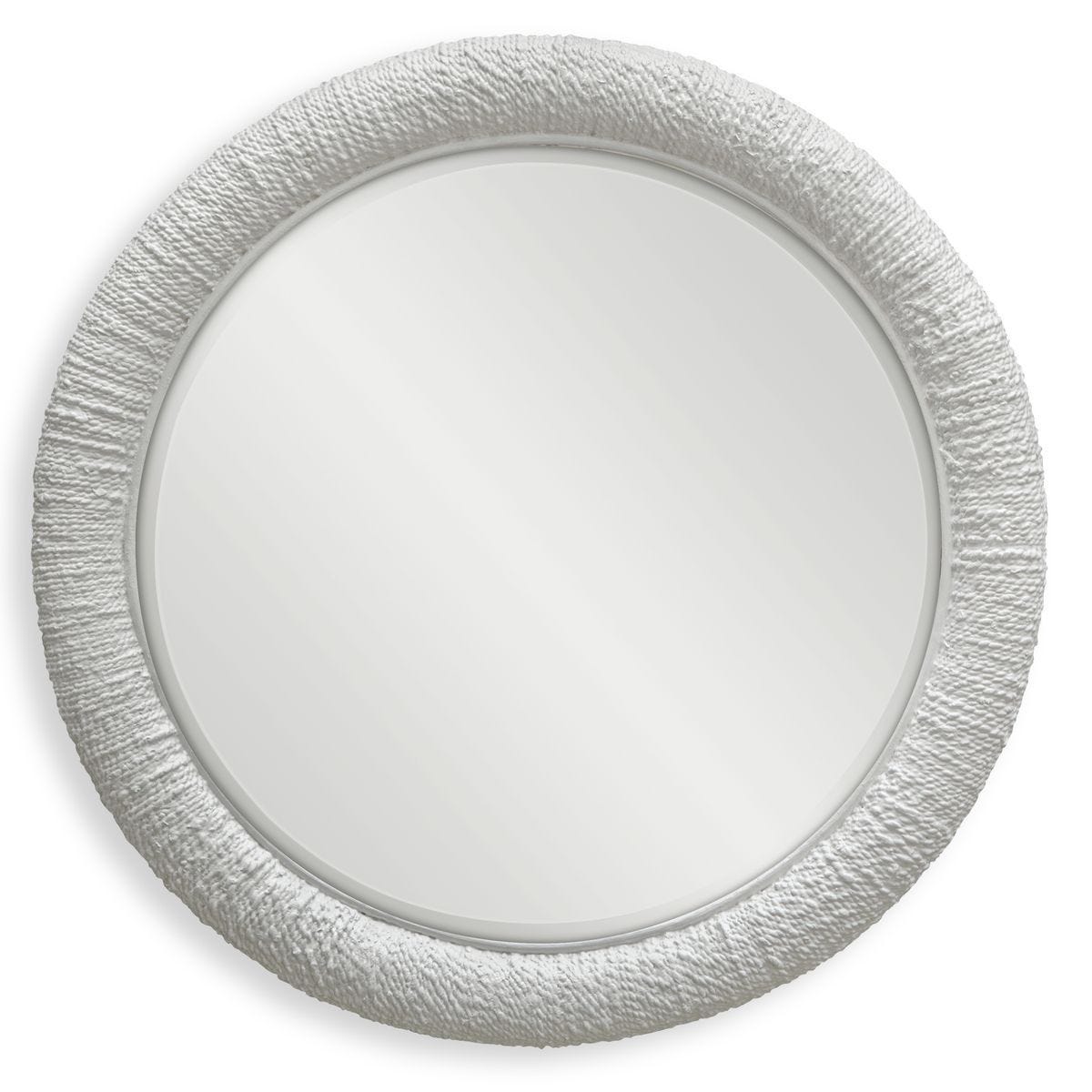 Mariner Round Mirror, White - elegant and functional accent pieces for any room | Image 1 | InSTYLE Home & Rugs
