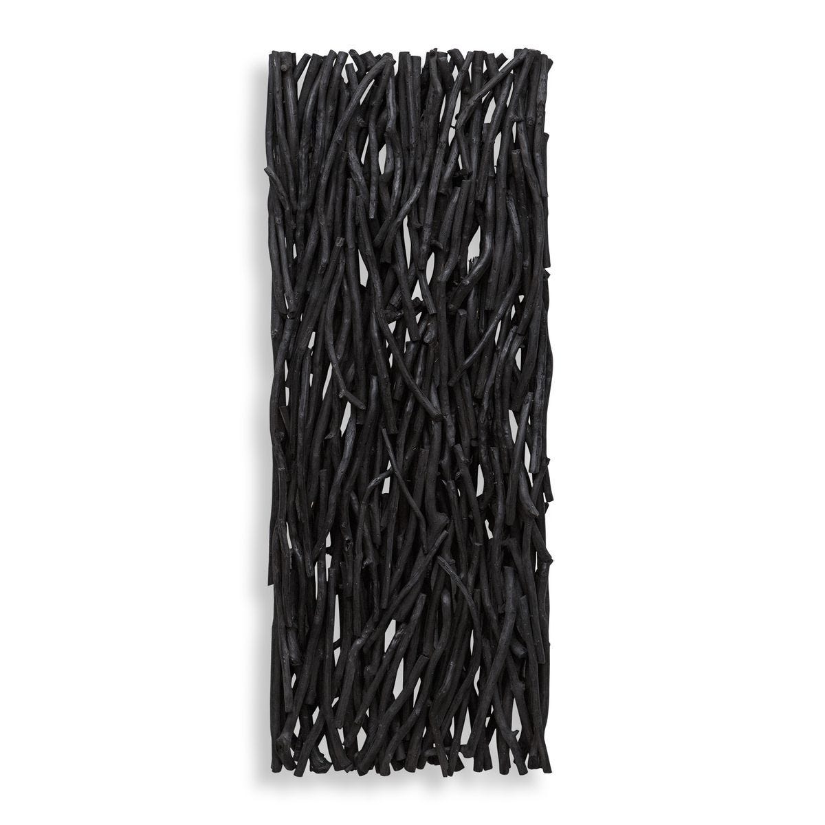Gathered Teak Wood Wall Decor, Black - find the perfect pieces to complement your interior design | Image 1 | InSTYLE Home & Rugs
