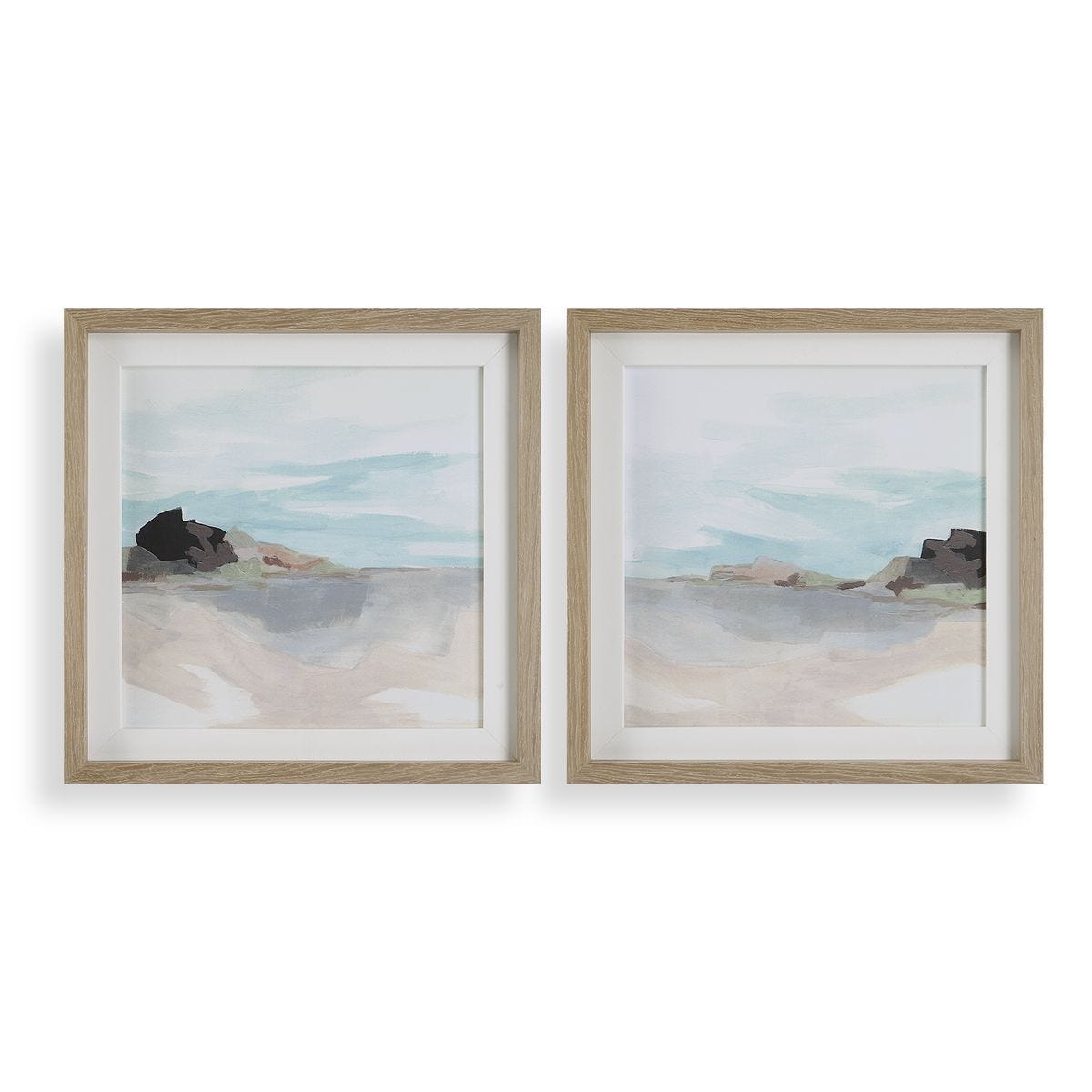 Glacial Coast Framed Prints, S/2 - eye-catching art pieces to enhance your home design | Image 1 | InSTYLE Home & Rugs