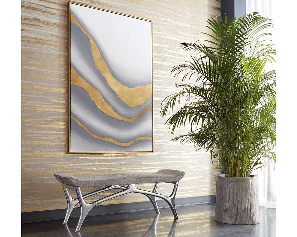 Gold Abyss (Set Of 2) - add personality and flair to your walls with stunning art | Image 2 | InSTYLE Home & Rugs