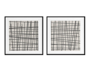 Crosshatch (Set Of 2) - choose from a variety of prints, paintings, and photography | Image 1 | InSTYLE Home & Rugs