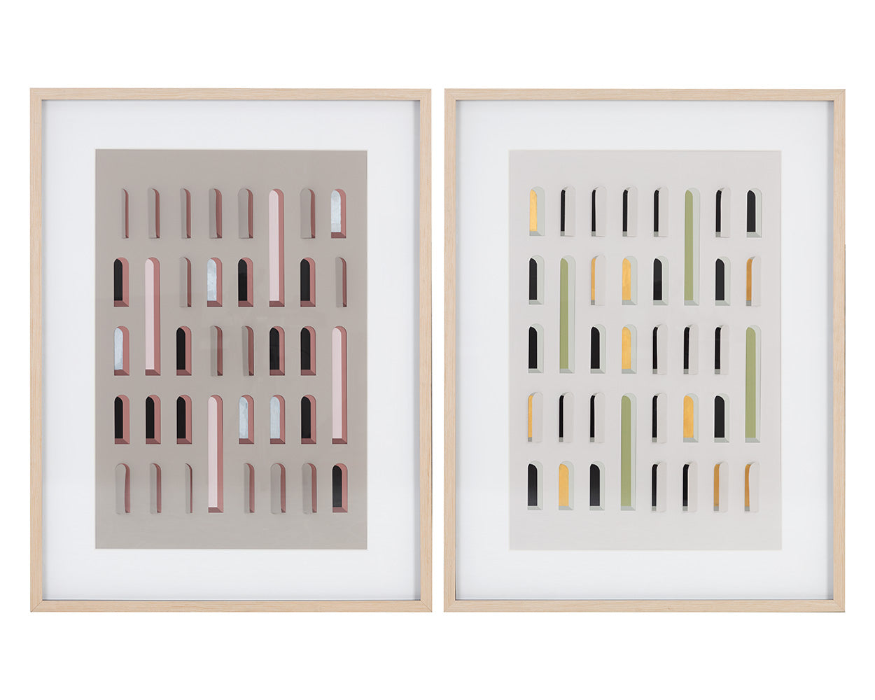Door To Door (Set Of 2) - add personality and flair to your walls with stunning art | Image 1 | InSTYLE Home & Rugs