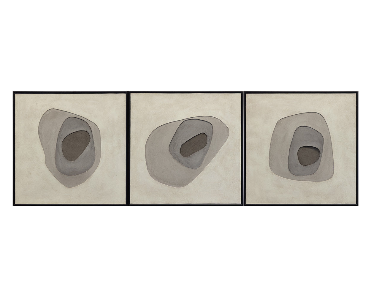 Zen Garden (Set Of 3) - add personality and flair to your walls with stunning art | Image 1 | InSTYLE Home & Rugs