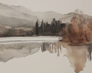 Silent Lake II - add personality and flair to your walls with stunning art | Image 5 | InSTYLE Home & Rugs