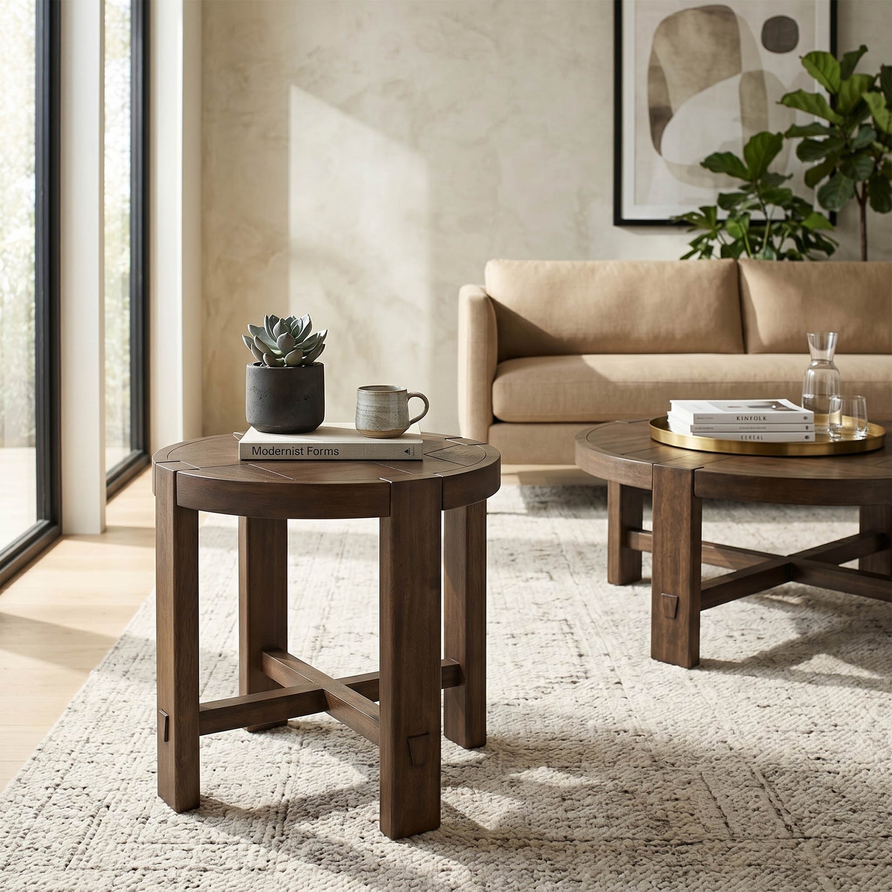 Abstract Side Table - perfect for holding drinks, lamps, and other essentials | Image 2 | InSTYLE Home & Rugs