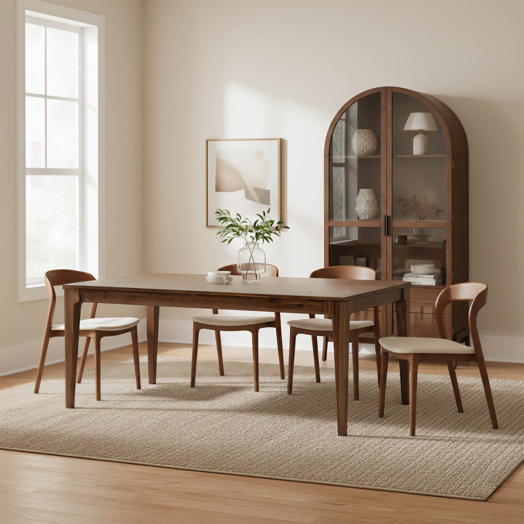 Allure Wooden Dining Table - elegant seating for dining areas | Image 2 | InSTYLE Home & Rugs