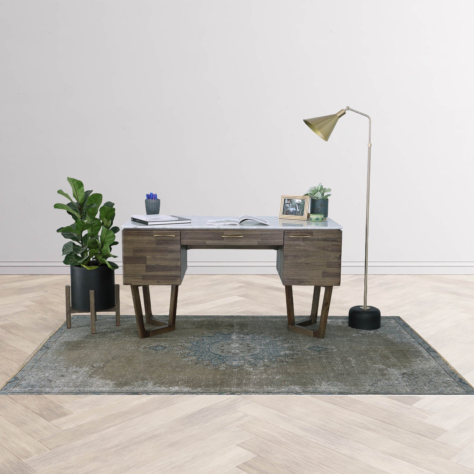 Aura Writing Desk - perfect for work or study | Image 2 | InSTYLE Home & Rugs