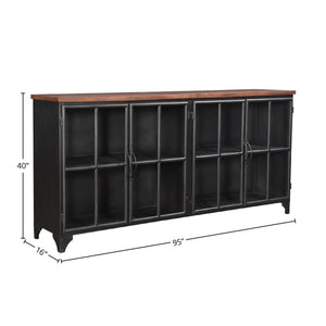 Tradition 4 Door Sideboard - sleek sideboard for storage | Image 3 | InSTYLE Home & Rugs