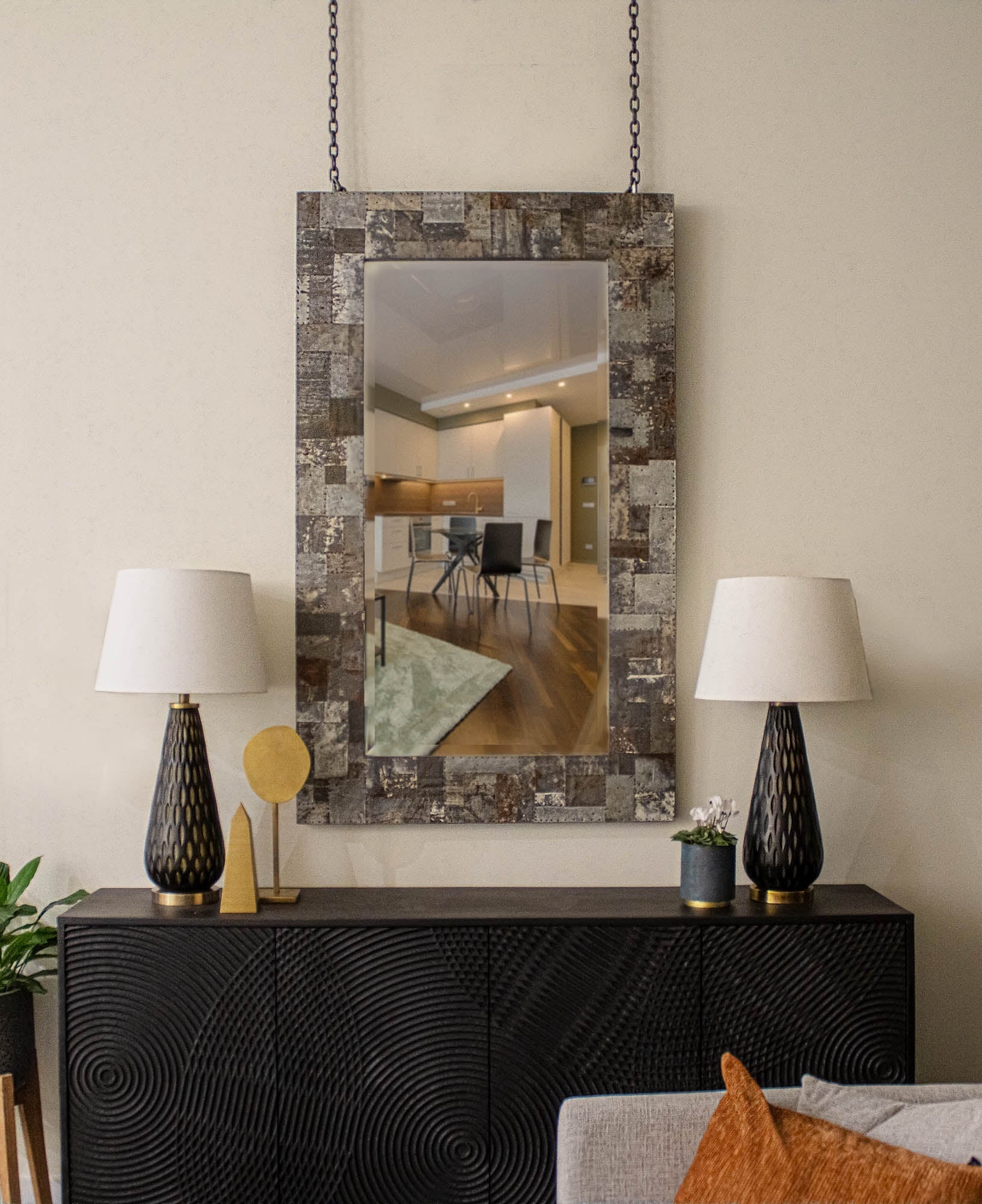 Arcadia Rectangle Mirror 84" - elegant mirror for adding style and light to any room | Image 2 | InSTYLE Home & Rugs
