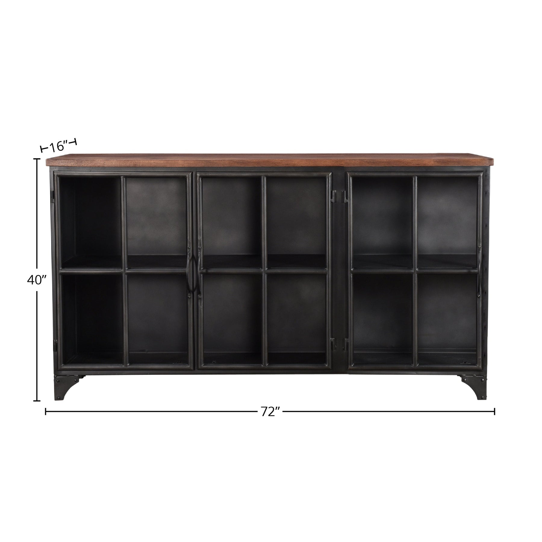 Tradition 3 Door Sideboard - sleek sideboard for storage | Image 2 | InSTYLE Home & Rugs