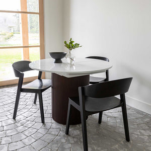 Avery Extension Dining Table — White High-Gloss Extension Table - white high-gloss extension dining table with ball-bearing leaf | Image 14 | InSTYLE Home & Rugs