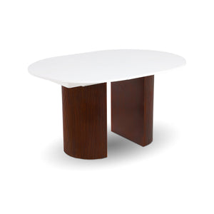 Avery Extension Dining Table — White High-Gloss Extension Table - white high-gloss extension dining table with ball-bearing leaf | Image 17 | InSTYLE Home & Rugs