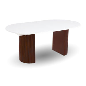 Avery Extension Dining Table — White High-Gloss Extension Table - white high-gloss extension dining table with ball-bearing leaf | Image 18 | InSTYLE Home & Rugs