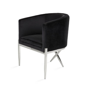 Anton Chair GY-AC-8391 Np Grey Velvet - stylish accent chair to elevate your living room decor | Image 2 | InSTYLE Home & Rugs