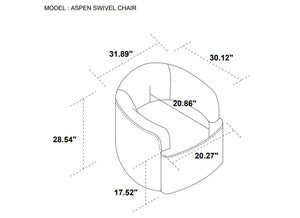 Aspen Swivel Chair - comfortable seating for dining and office spaces | Image 12 | InSTYLE Home & Rugs
