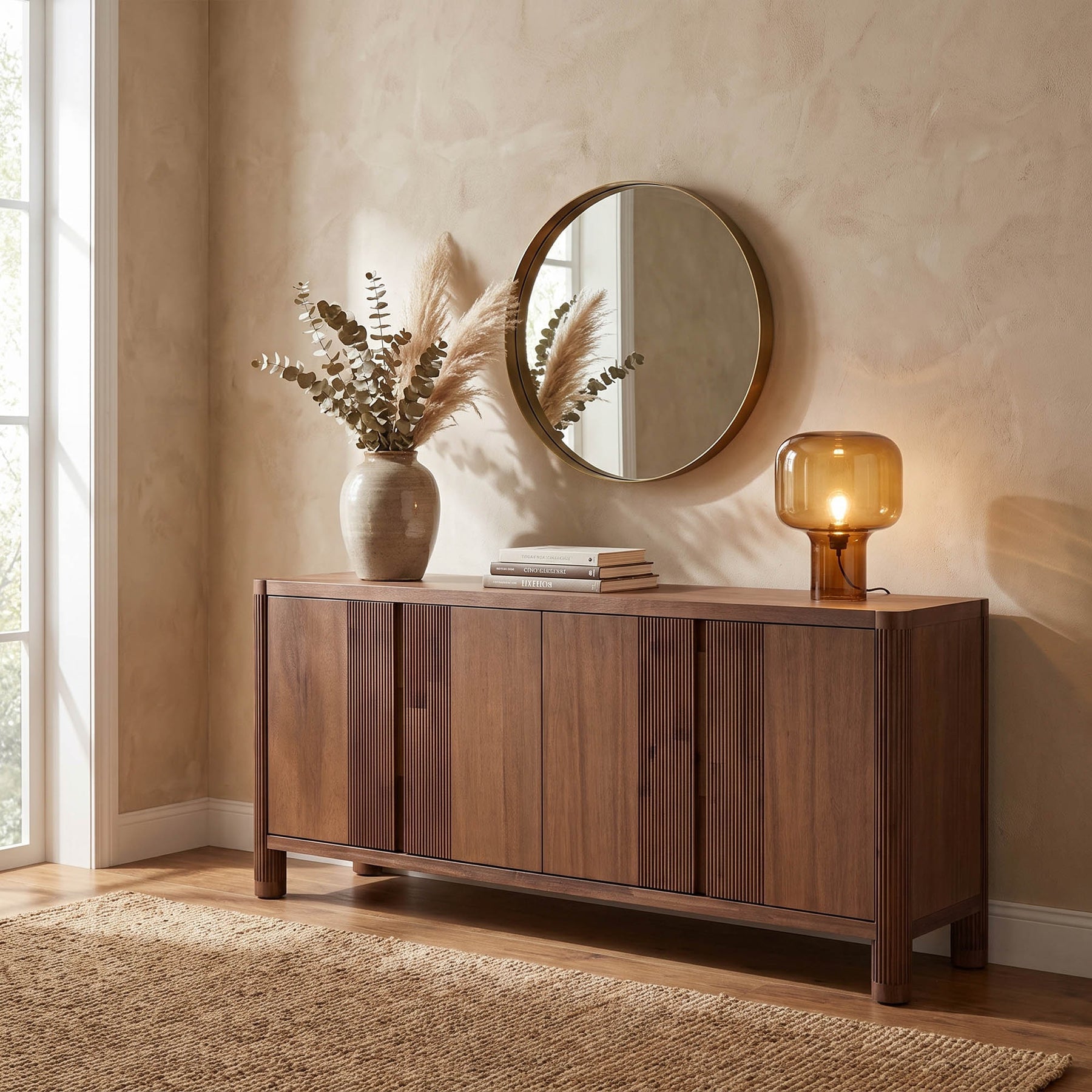 Barolo 4 Door Sideboard - sleek sideboard for storage | Image 2 | InSTYLE Home & Rugs