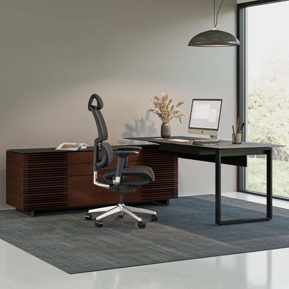 BDI Corridor L-Desk 6531 - stylish desk for modern spaces | Image 2 | InSTYLE Home & Rugs