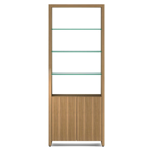 BDI Linea 33" Double Shelf 5802 - stylish shelf for displaying your favorite items in any room | Image 1 | InSTYLE Home & Rugs