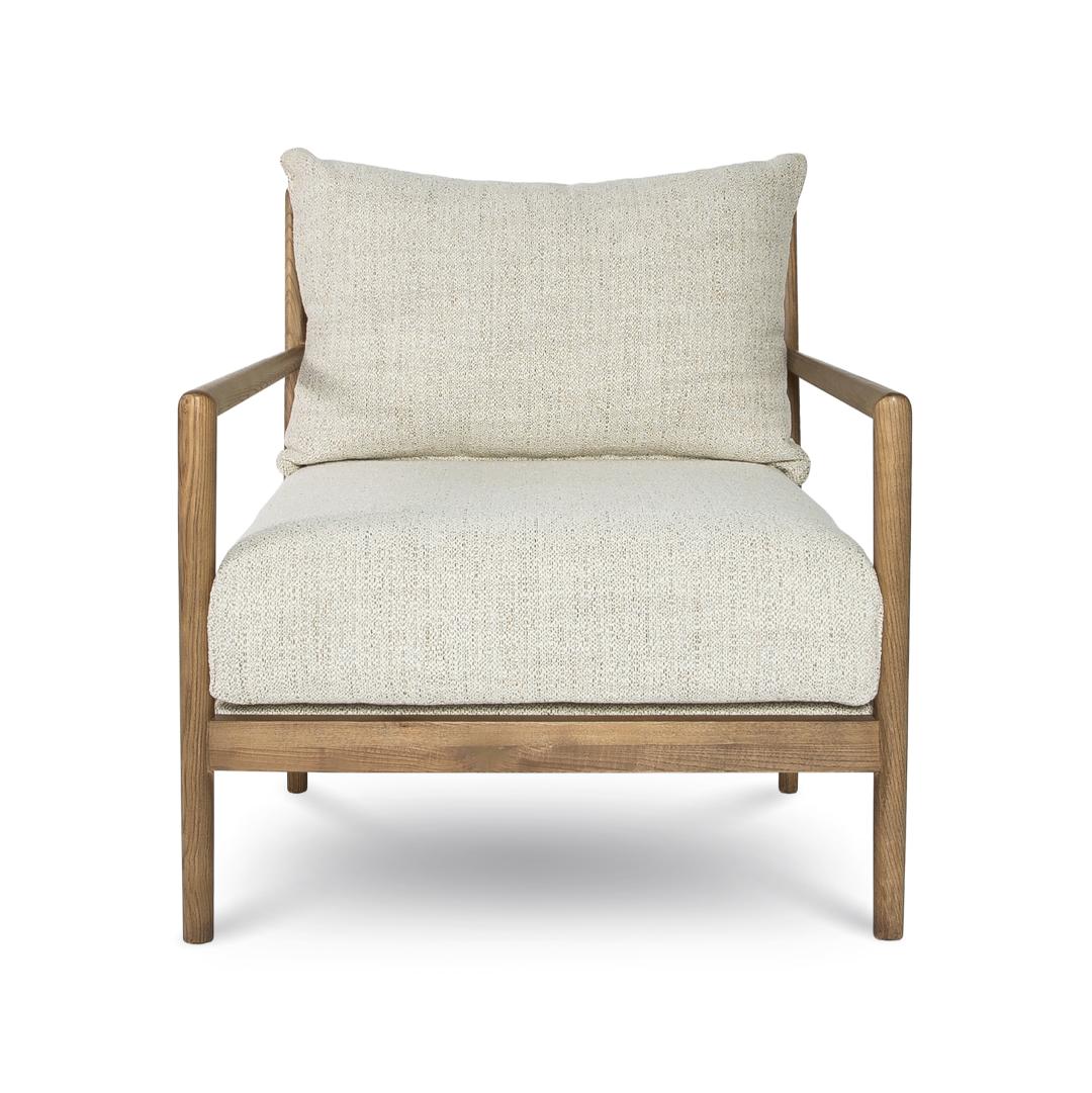 Brit Accent Chair in Velvet Coffee on a solid ash frame | InSTYLE Home & Rugs