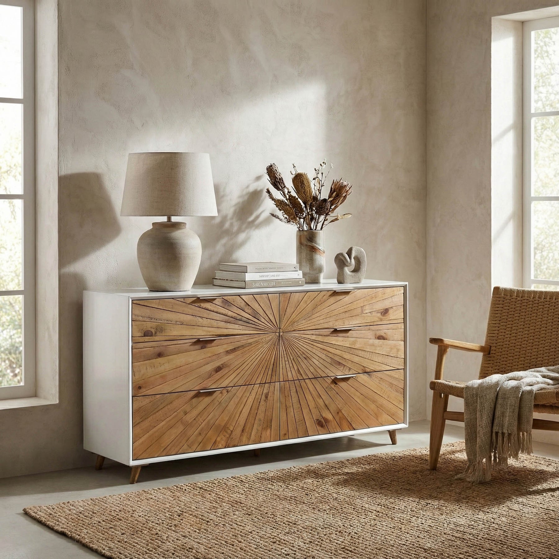 Casablanca 6 Drawer Dresser - sleek storage solutions for bedrooms | Image 2 | InSTYLE Home & Rugs