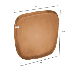 Metal Crossback Chair with Cognac Seat Cushion - durable construction for long-lasting use | Image 9 | InSTYLE Home & Rugs