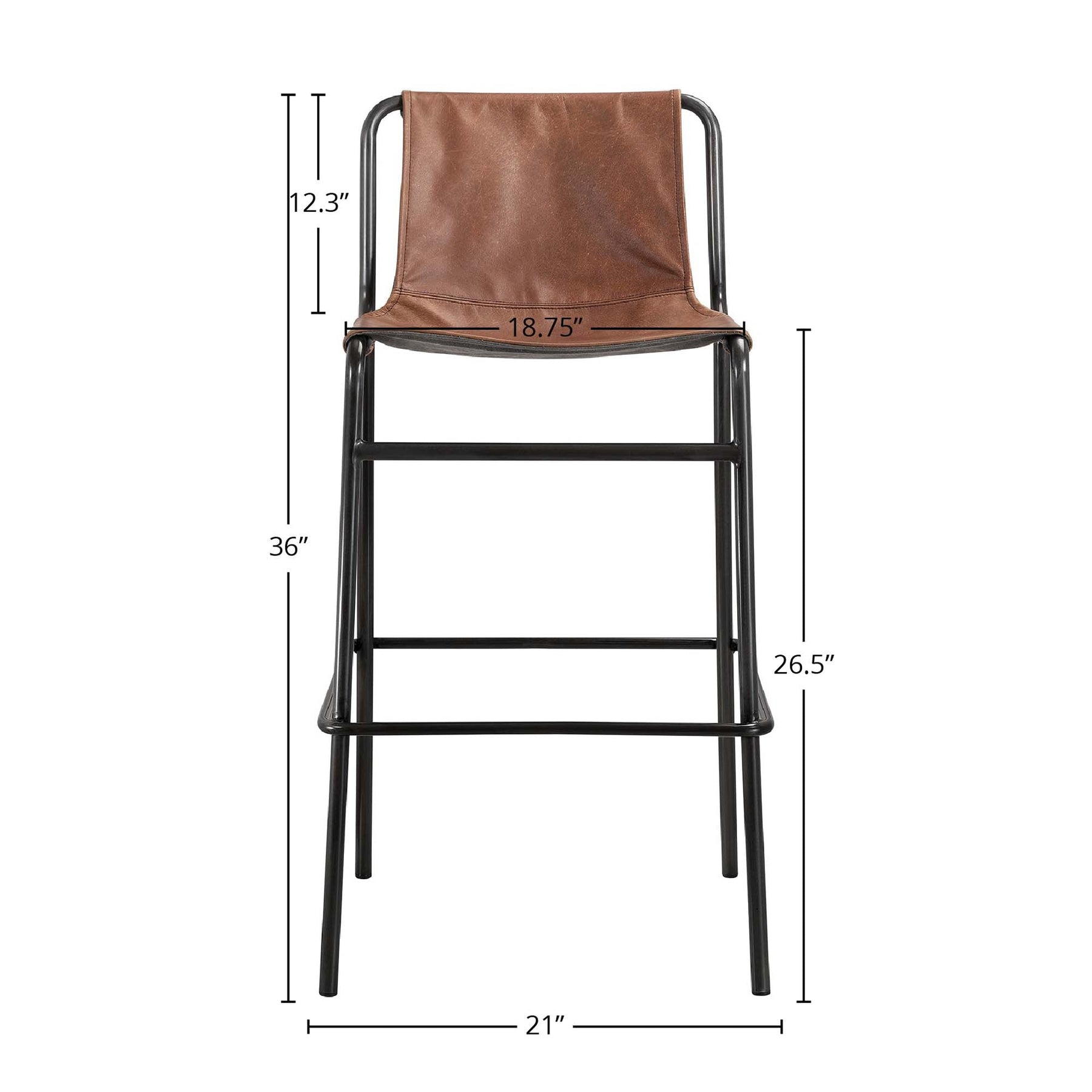 Duke Counter Stool - perfect for modern counters | Image 2 | InSTYLE Home & Rugs