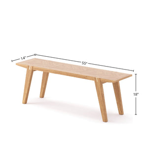 Colton Small Dining Bench w/ Brass - stylish chairs for any table | Image 4 | InSTYLE Home & Rugs