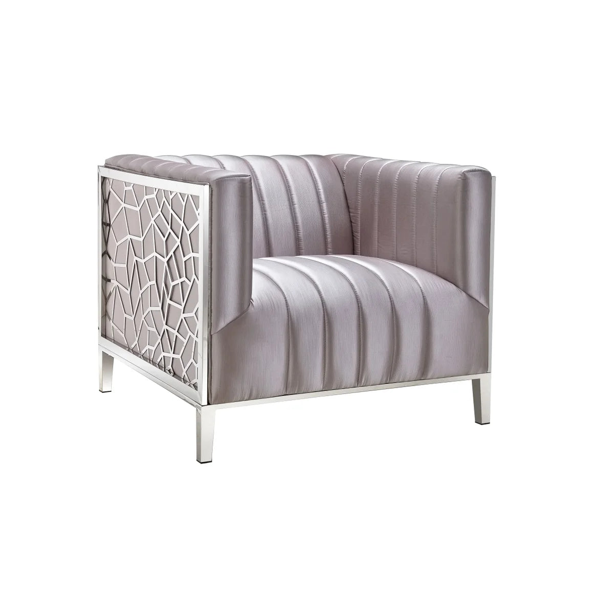 Conrad Accent Chair - modern accent chair with comfortable cushioning and sleek design | Image 1 | InSTYLE Home & Rugs