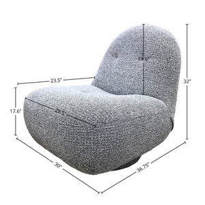 Creed Swivel Club Chair - variety of styles from classic to contemporary | Image 3 | InSTYLE Home & Rugs