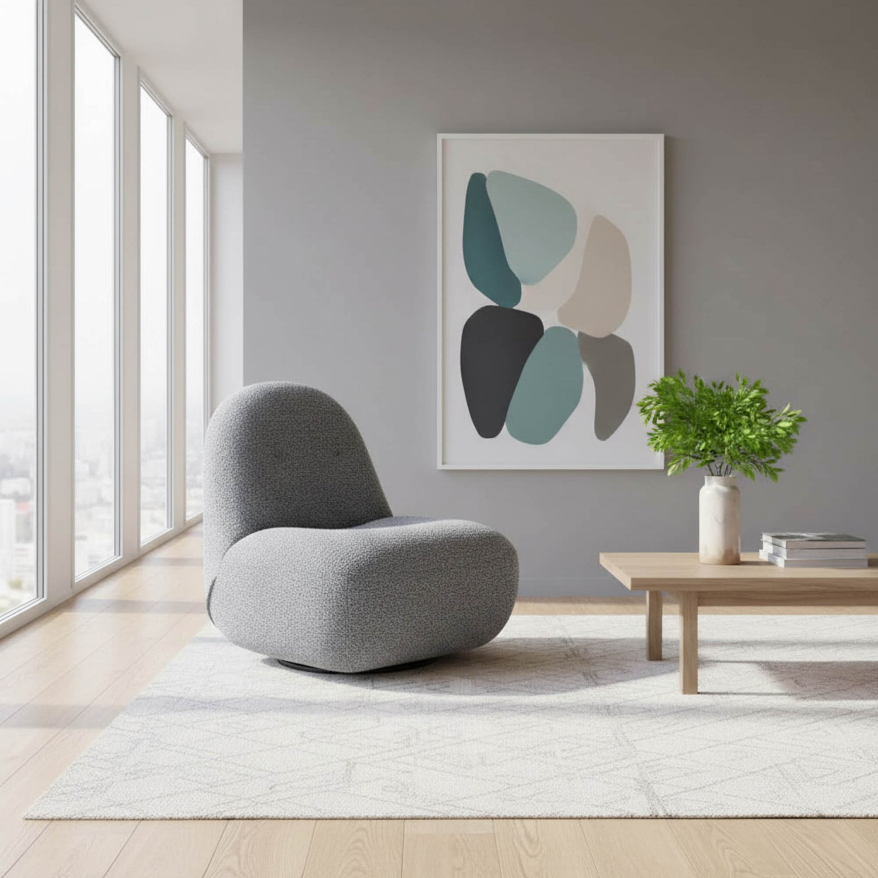 Creed Swivel Club Chair - variety of styles from classic to contemporary | Image 2 | InSTYLE Home & Rugs