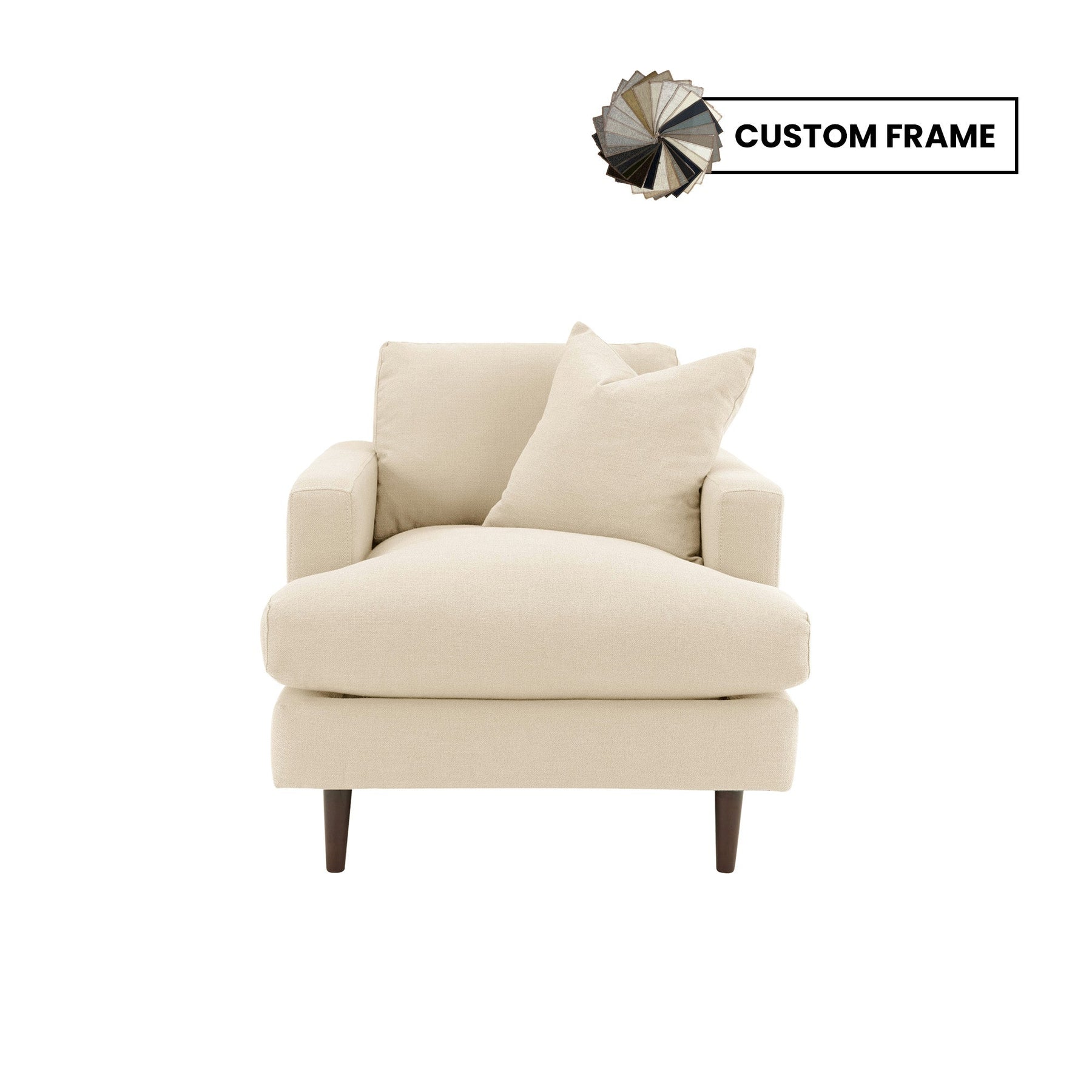 Custom Martha Club Chair Frame - durable construction for long-lasting use | Image 1 | InSTYLE Home & Rugs