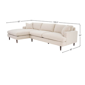 Custom Martha Left Sectional Sofa Frame - comfortable sofa for modern living | Image 3 | InSTYLE Home & Rugs