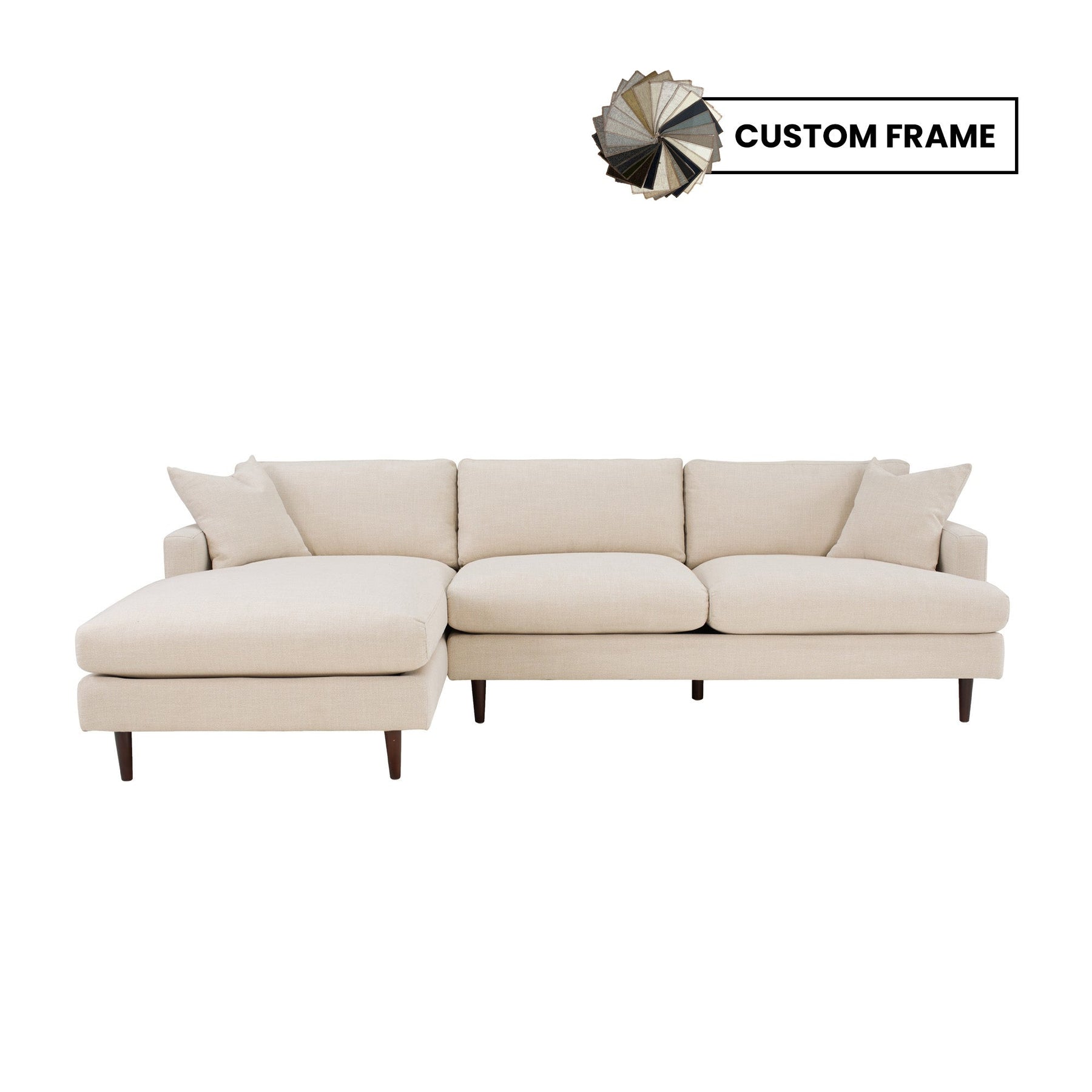Custom Martha Left Sectional Sofa Frame - comfortable sofa for modern living | Image 1 | InSTYLE Home & Rugs