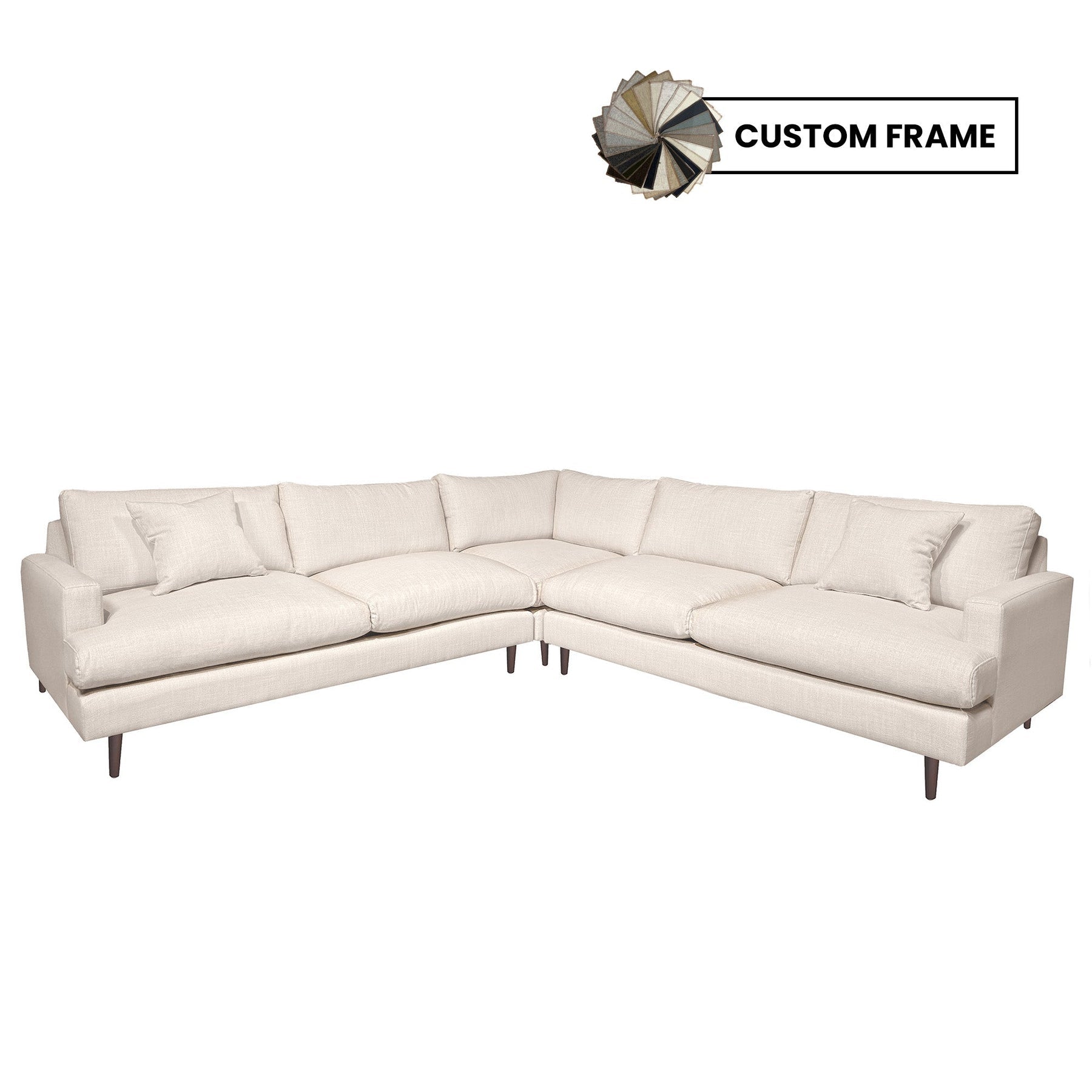 Custom Martha Corner Sectional Frame - perfect for family gatherings and movie nights | Image 1 | InSTYLE Home & Rugs