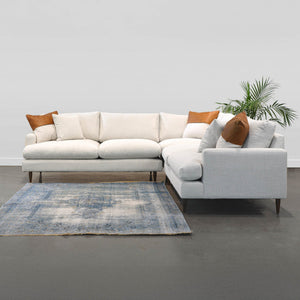 Martha Corner Sectional Frame - perfect for family gatherings and movie nights | Image 3 | InSTYLE Home & Rugs