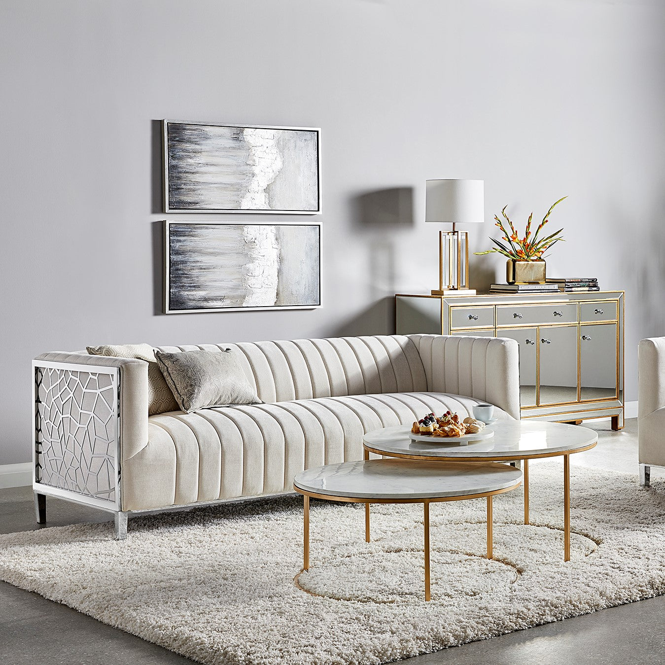 Conrad Loveseat - Blue Velvet | InSTYLE Home & Rugs