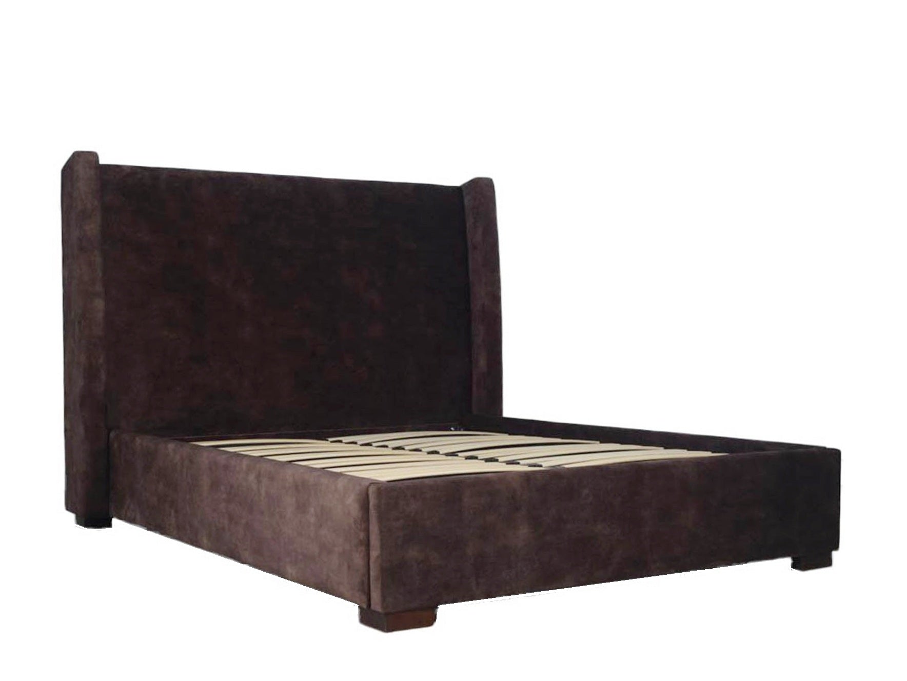 Cora Queen Storage Bed - Velvet Brown
