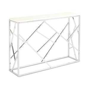 CAROLE Console Table GY-CST2051214-M Faux Marble Top Carole - perfect for holding drinks, decor, or lamps | Image 1 | InSTYLE Home & Rugs