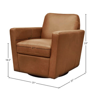 Cooper Swivel Club Chair - durable construction for long-lasting use | Image 3 | InSTYLE Home & Rugs