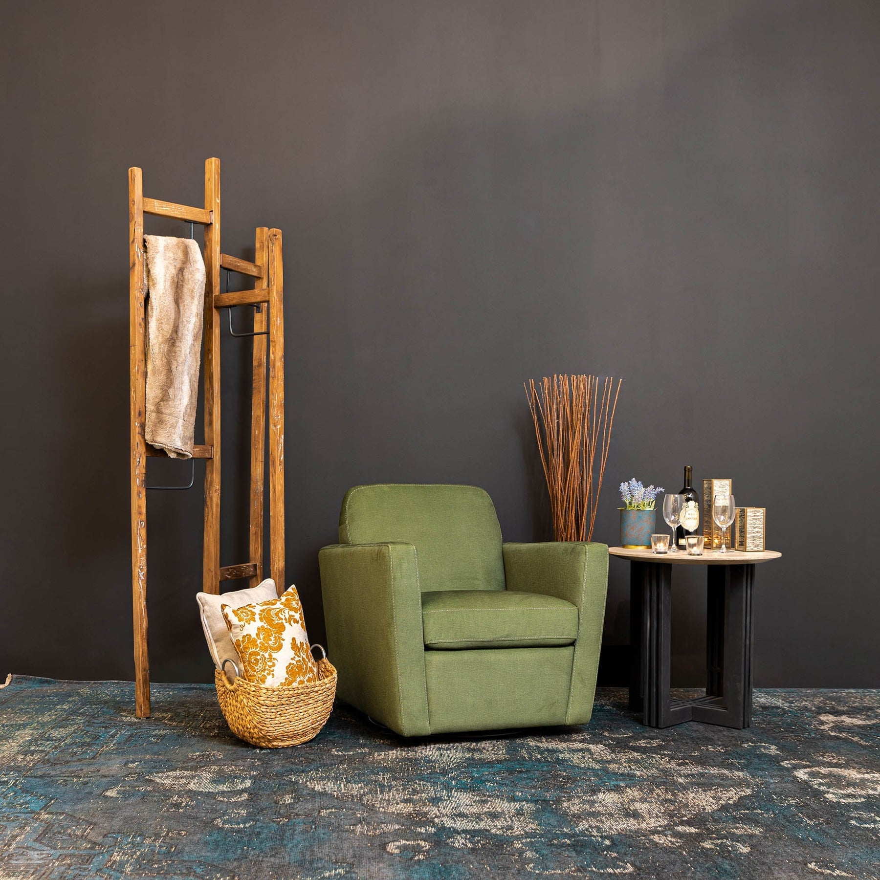 Cooper Swivel Club Chair - variety of styles from classic to contemporary | Image 2 | InSTYLE Home & Rugs