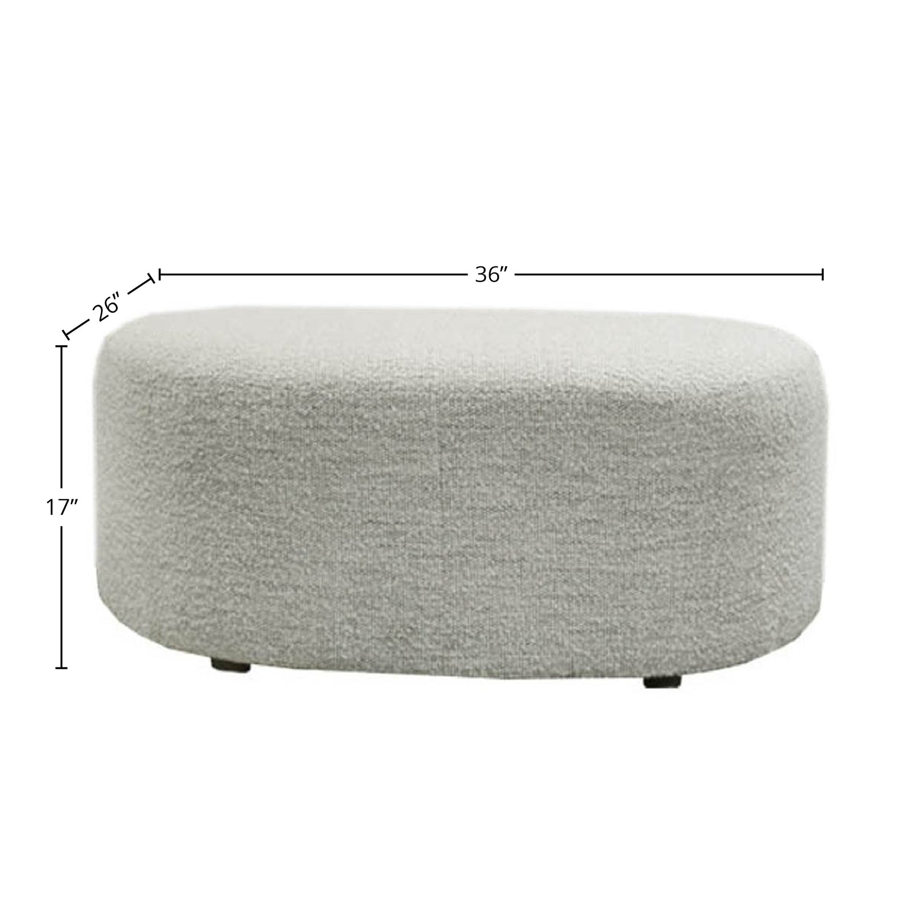Isabella Ottoman - chic ottoman for living rooms | Image 2 | InSTYLE Home & Rugs
