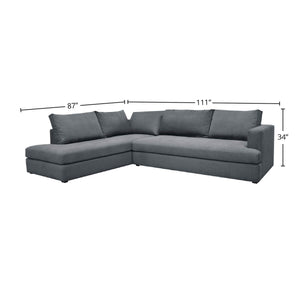 Taylor Left Sectional - spacious and versatile sectional sofas for your living room | Image 3 | InSTYLE Home & Rugs
