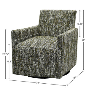 Riley Swivel Club Chair - variety of styles from classic to contemporary | Image 3 | InSTYLE Home & Rugs