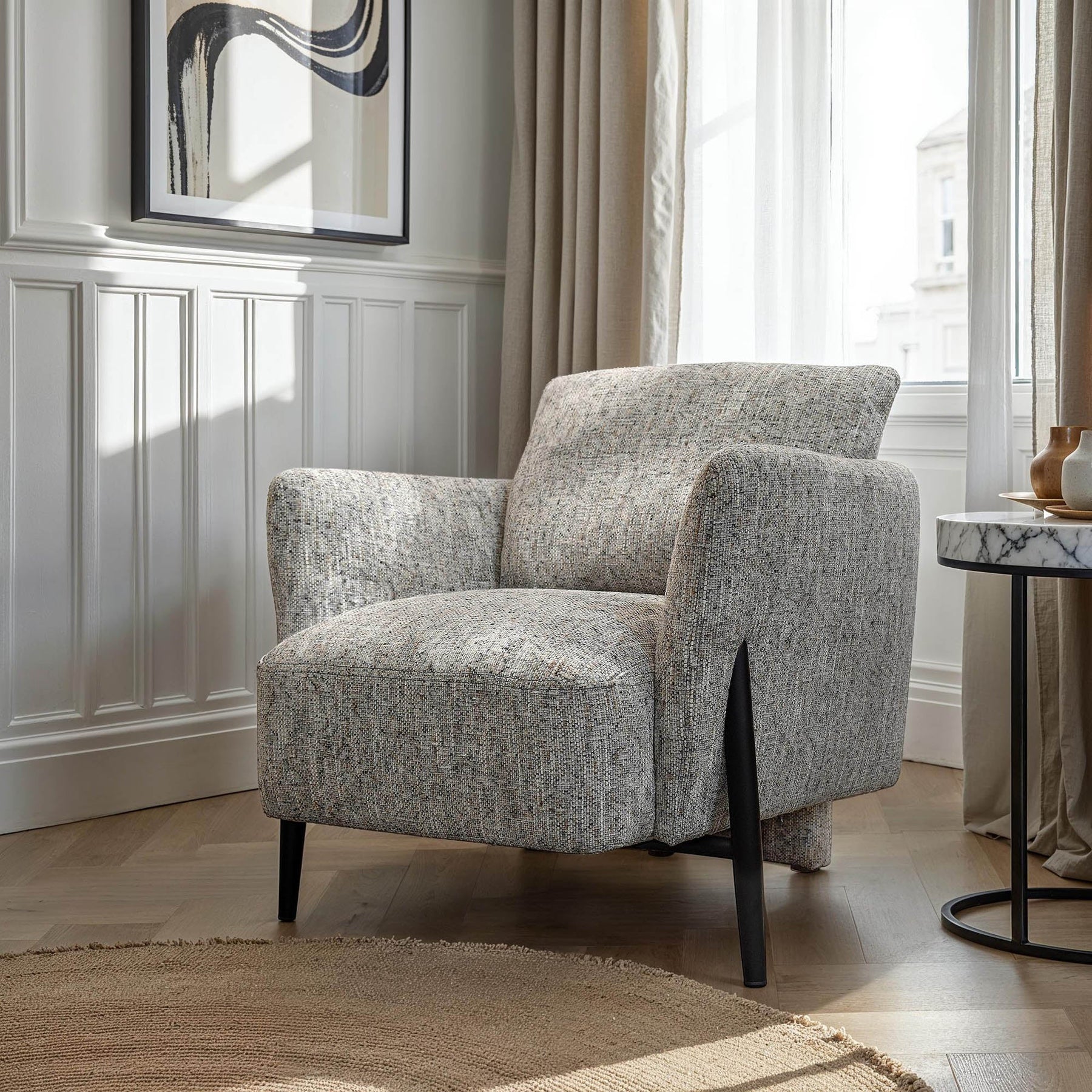 Beaux Club Chair - durable construction for long-lasting use | Image 2 | InSTYLE Home & Rugs