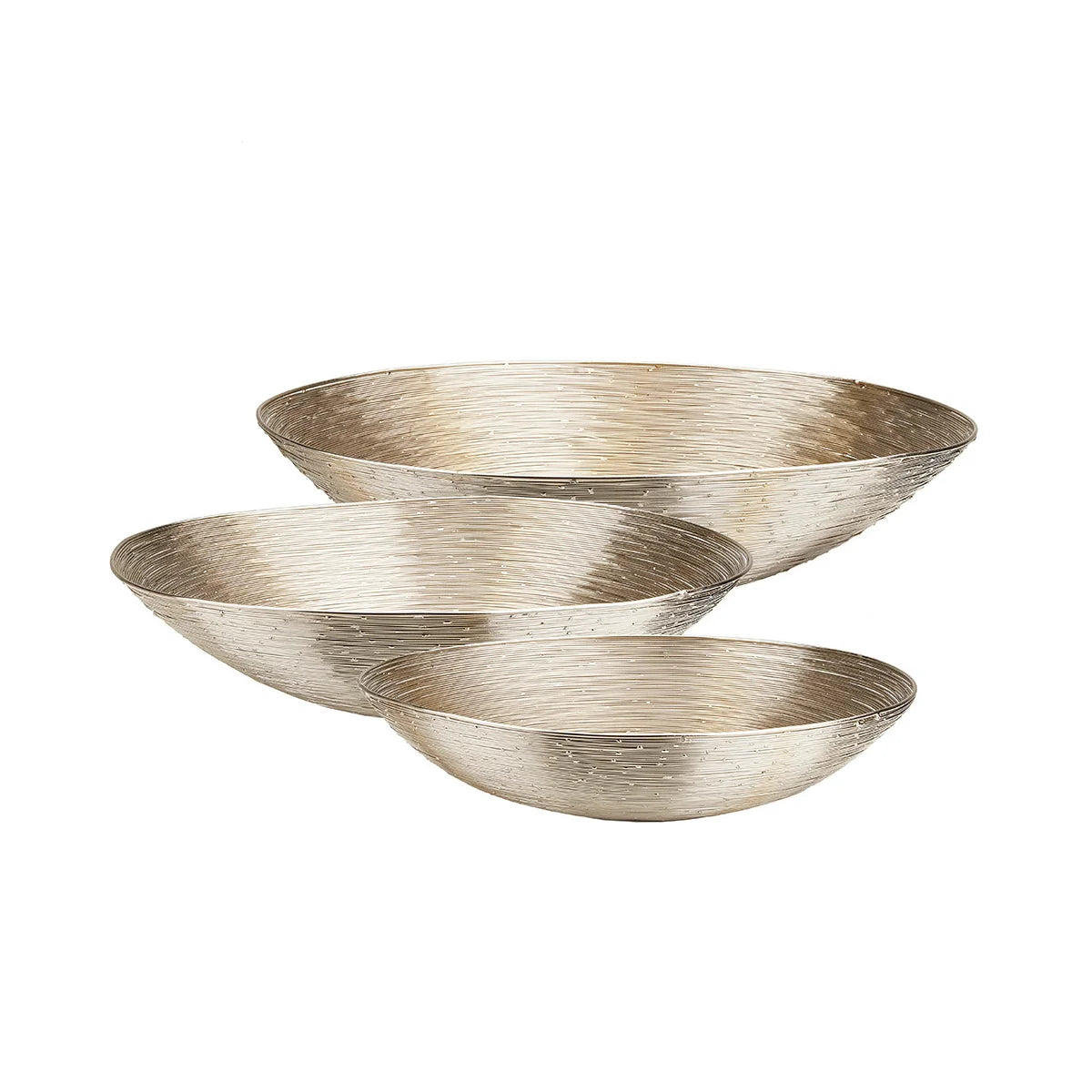 Decorative Wire Bowl (Set Of 3) - modern decorative bowl for displaying fruit or decorative items | Image 1 | InSTYLE Home & Rugs